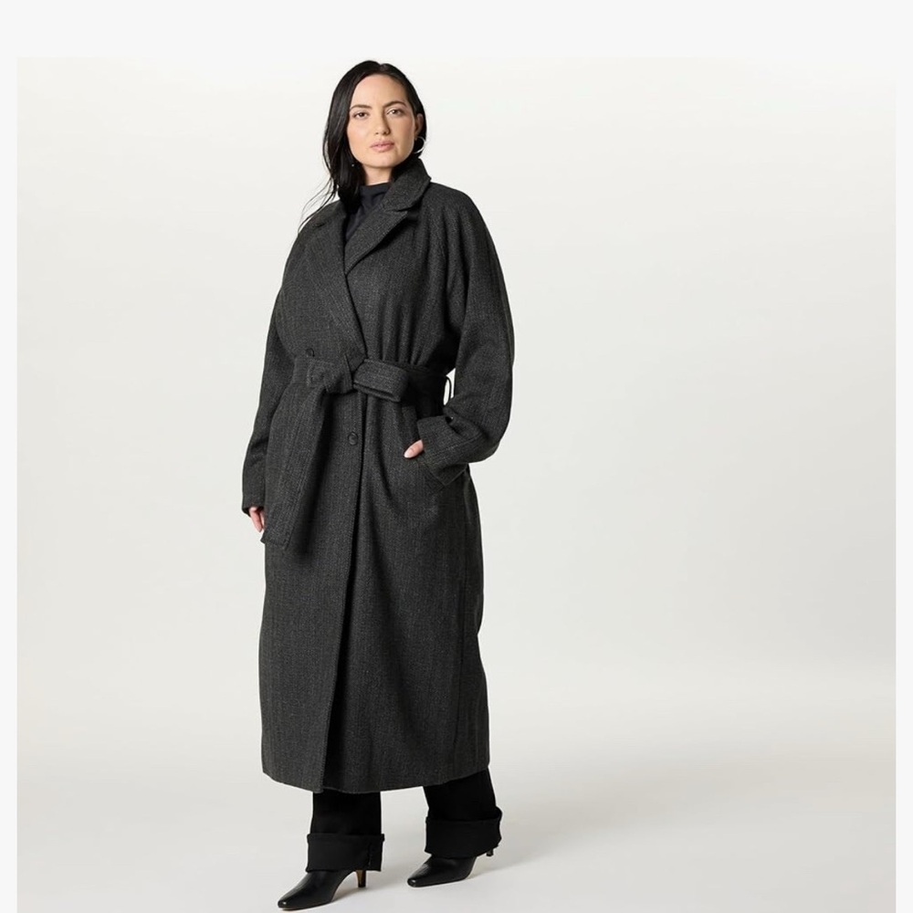 The Drop womens Jessy Elongated Overcoat size Large - Picture 11 of 15